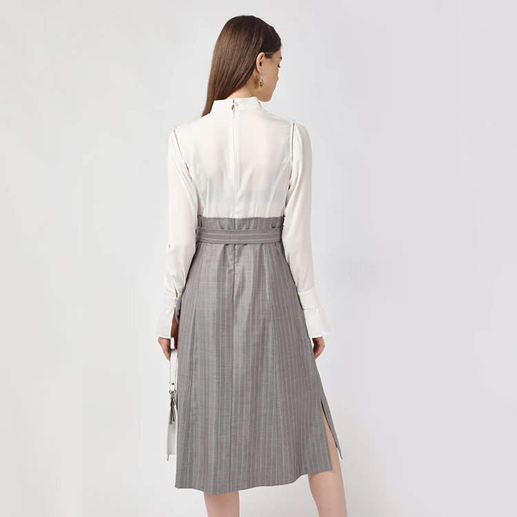 Latest Black And White Office Wear Formal Fancy Dress For Working Buy