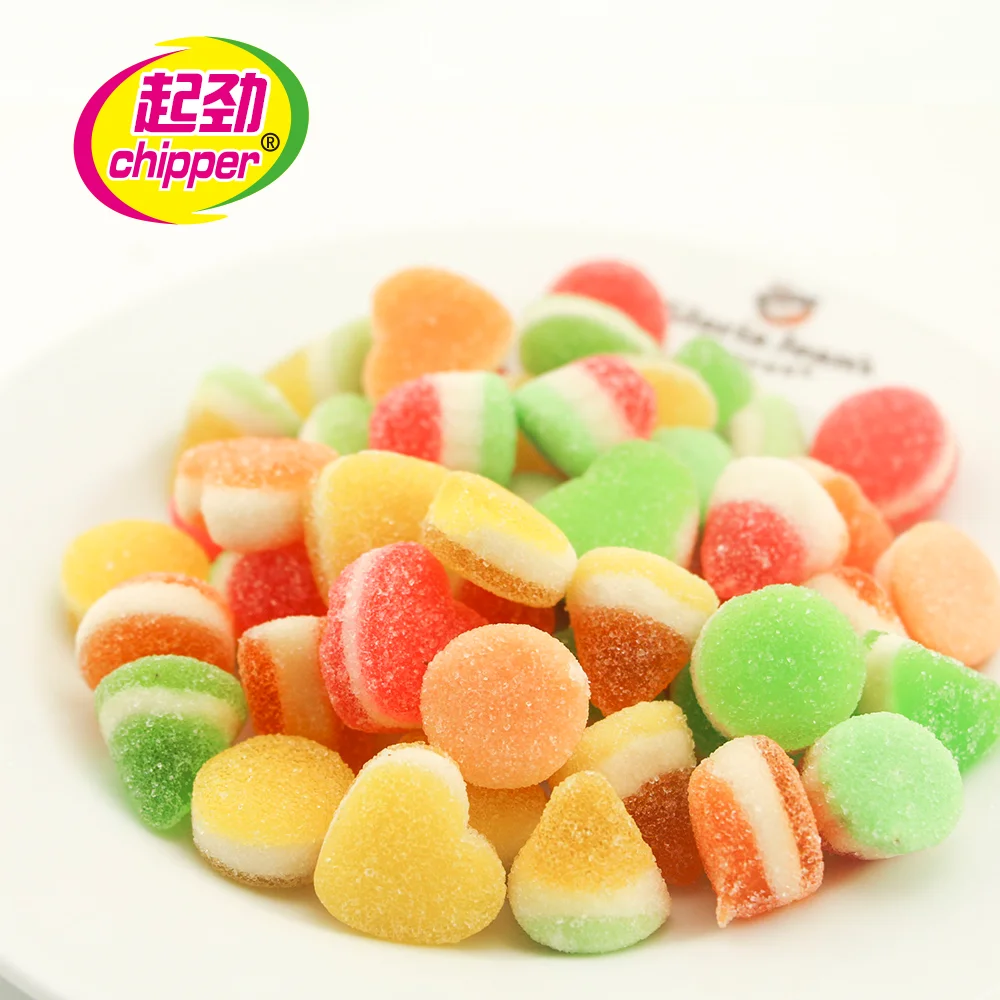 五颜六色的心形状软糖软糖果 - buy heart shape gummy candy,gummy