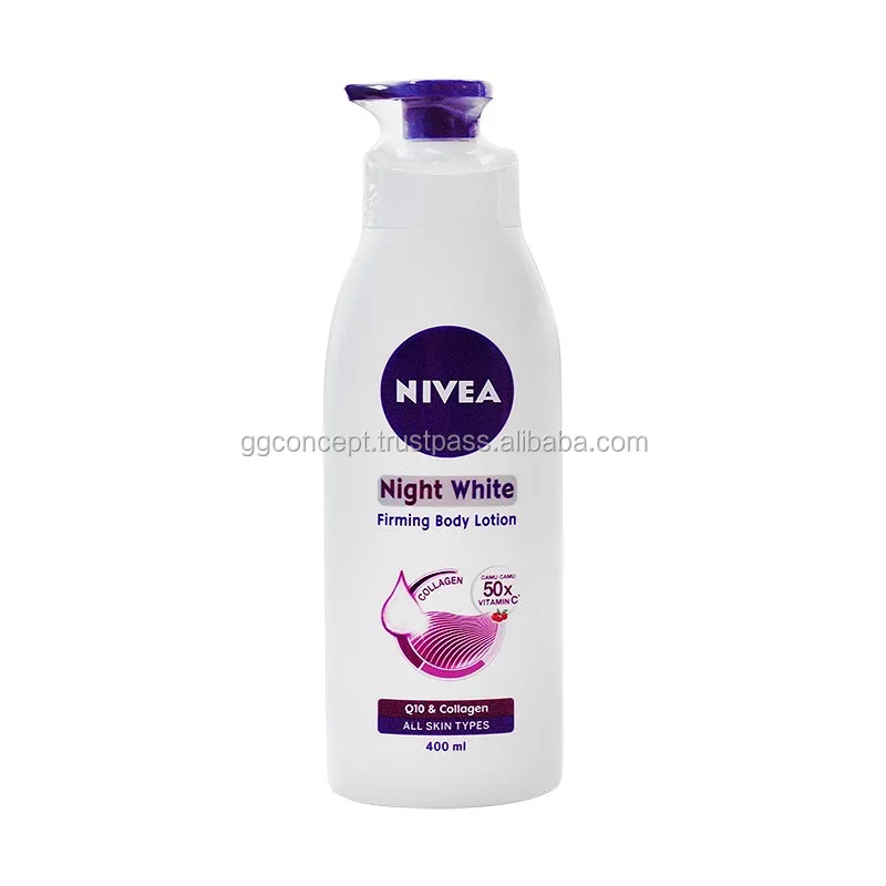 nivea night white firming body lotion