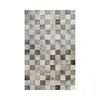 Grey Patchwork Cowhide Rug
