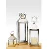 Decorative steel lantern Interior lantern with clear glass