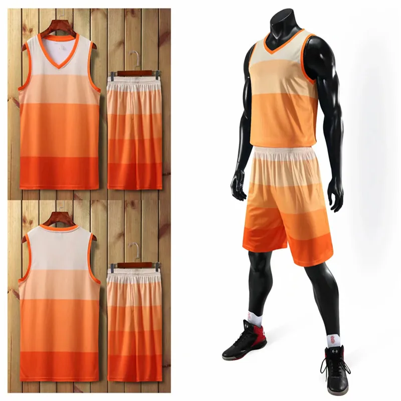 

Basketball Uniforms Set Sport Kit Clothing Sublimation Custom Basketball Jersey Printing, Custom color