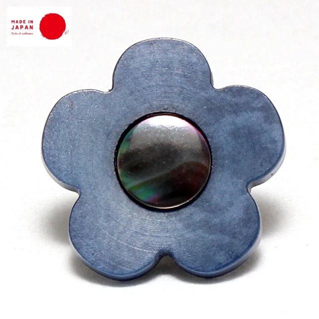 
Real Shell & Corozo Nut Boutonniere   made in Japan 