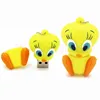 2018 factory pricing guarantee cartoon usb duck shaped flash drives cute kids gifts pendrives disk logo for promotional products
