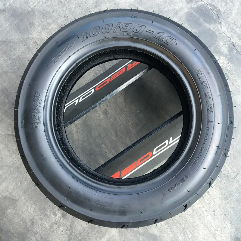 Wholesale 53 Rubber Content Rubber Scooter Tires 100/9010 Street Road
