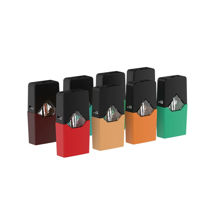 

No leakage ceramic cbd pod compatible with J ecig battery vape pen pod, Green/red/orange/brown