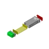Din Panel Cases IC-024-05 (48x24x90) - Back Plate 16 Euro Plug-InTerminals Version
