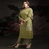 Salwar Kameez Punjabi Suits Dress Material Pakistani Salwal Kameez Suits in Slub fabric with Chiffon Dupatta