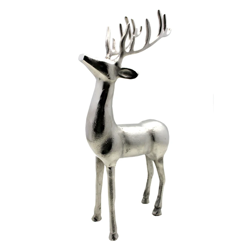 Rough Nickel Aluminum Silver Metal Reindeer - Buy Realistic Reindeer ...