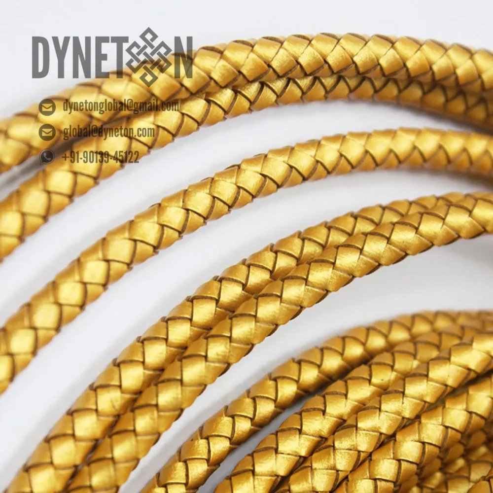 7mm Braided Leather Cord For Jewelry Necklace Bracelets Fashion