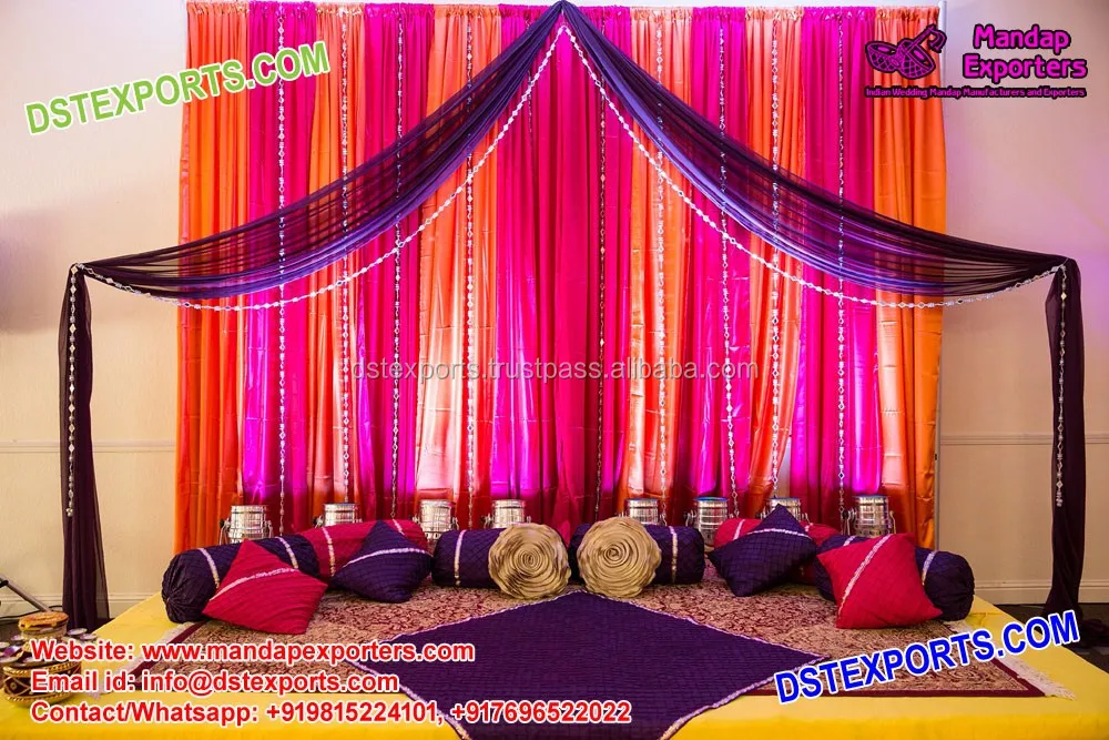 Simple Wedding Mehndi Night Stage Decoration,| Alibaba.com