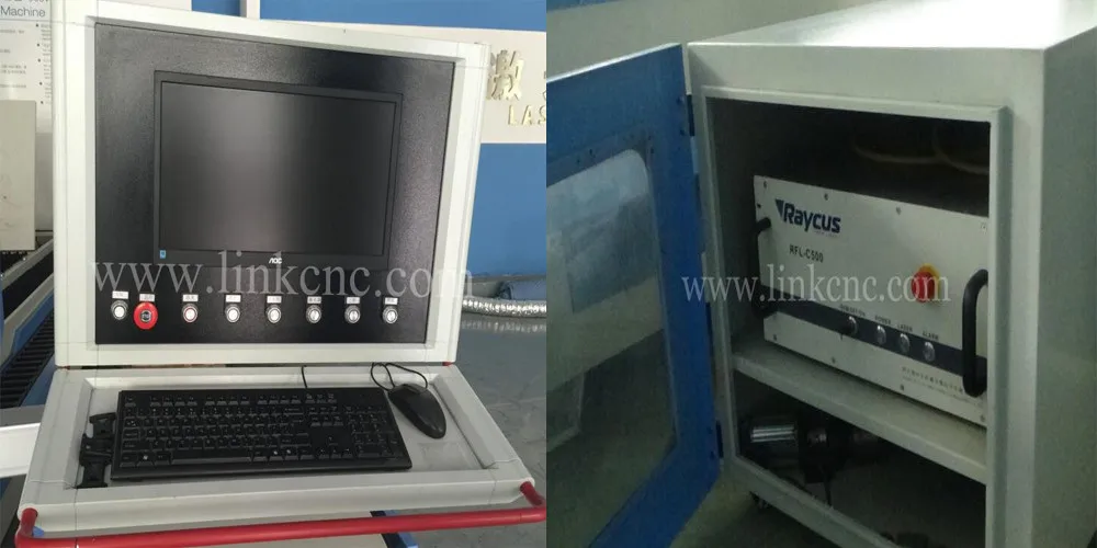 1530 500W cnc fiber optic laser cutting machine for metal
