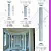 PU High Quality Good price beautiful polystyrene Crown marble columns for sale