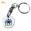 2019 THE NEW 12-SIDED new one pound UK coin keychain keyring for UK coin