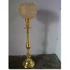 Golden Centre piece Wedding Decoration Crystal Ball Pillar holder