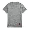 Basic style mens v neck undershirts grey sweat proof soft undershirt stay tucked undershirt easy layering for business man