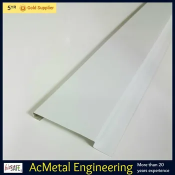 Aluminum Strip Ceiling 100mm Module White Non Perforated No Groove