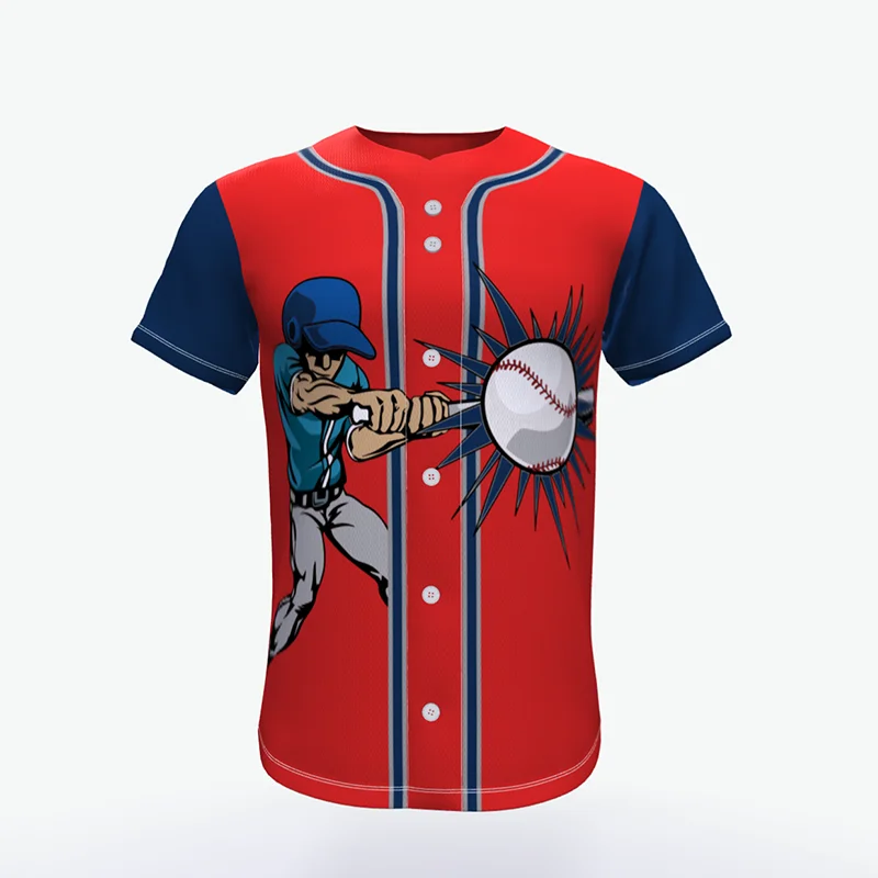 baseball shirt with buttons