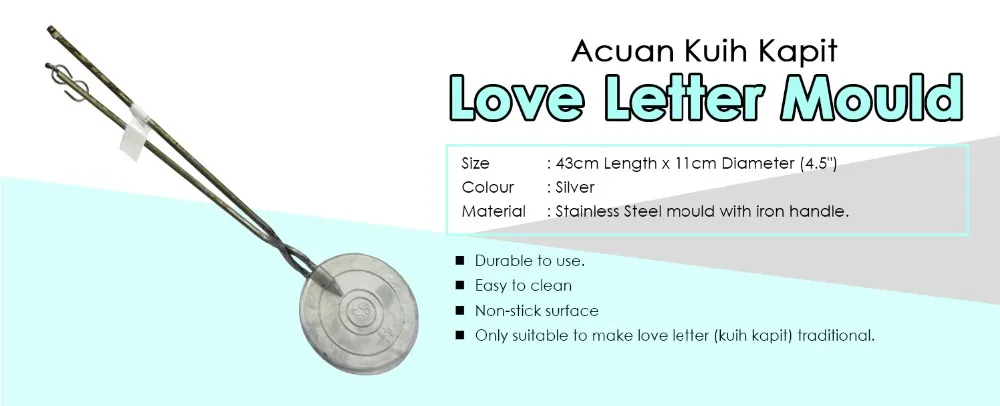 Premium Quality 4.5" Traditional Aluminium Kuih Kapit 