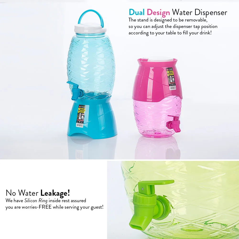 Patented Clear Plastic Dual Design Adjustable Water Jug With Tap