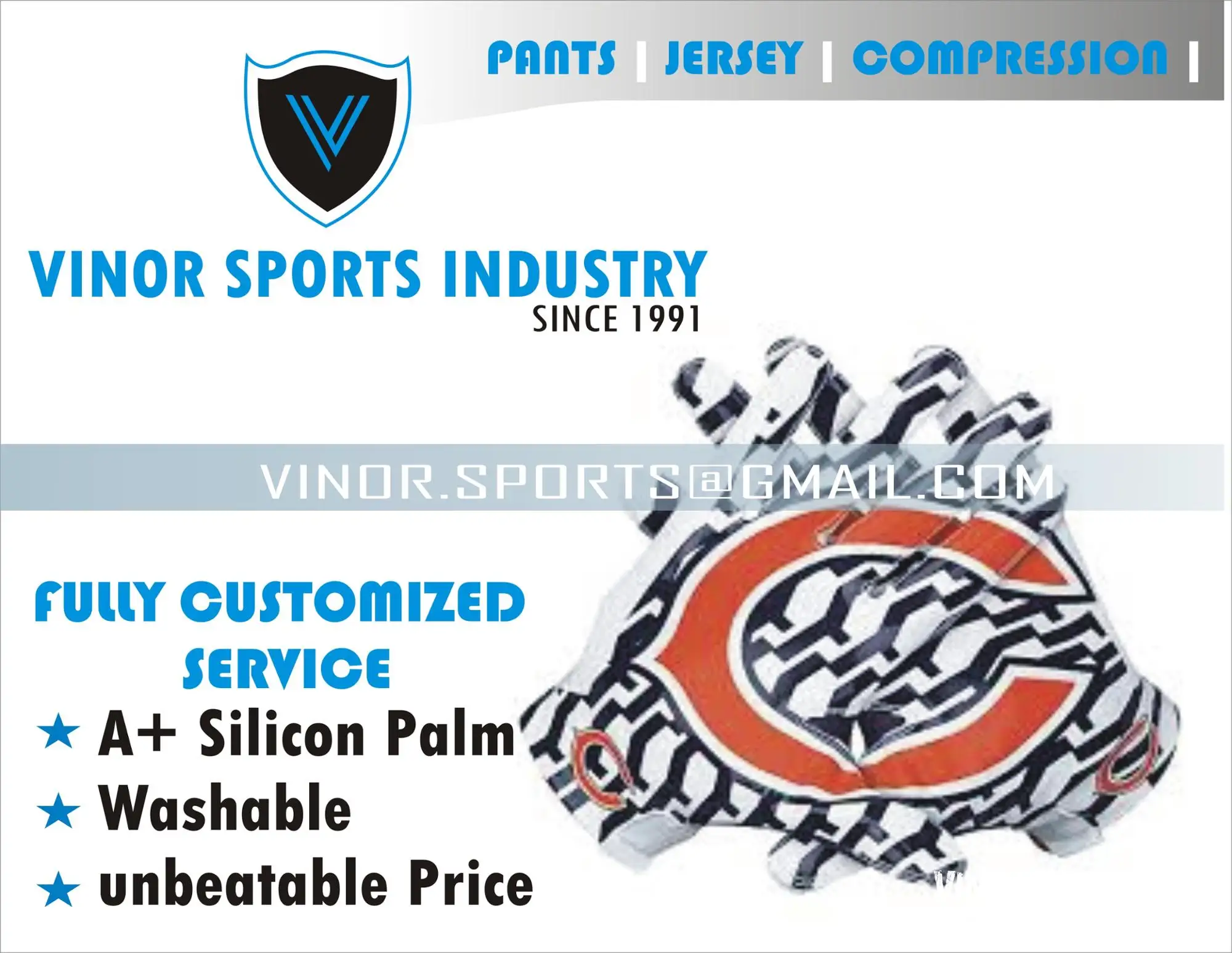 Source American football gloves Manufacturer on m.