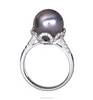 High Class 14K Gold Tahitian Pearl And Diamond Ring - PNJ brand - Vietnam Manufacturer