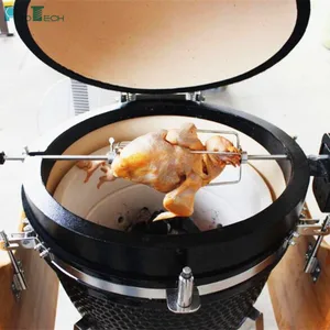 Image of New design stainless steel electric bbq motorized rotisserie kit