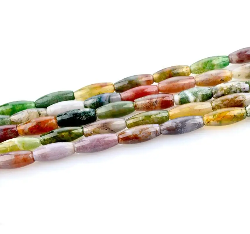 

Eco-Life India Agate smooth oval rice Loose beads