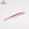 Eyelash Extension Tweezers L Type Volume 11 cm Metallic Purple Finish Tail View