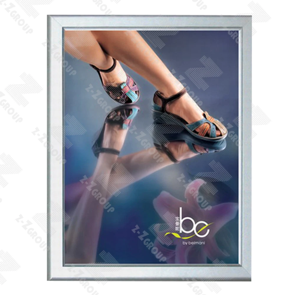 2019 New Advertising Billboard Signs Slim LED Snap Poster Frame Light Box With Aluminum Frame