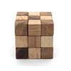 The Wooden Game for Kids Boys Brain Teaser Snake Puzzle Cube Challenge by BSIRI