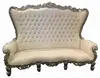 Royal Silver King Throne Sofa