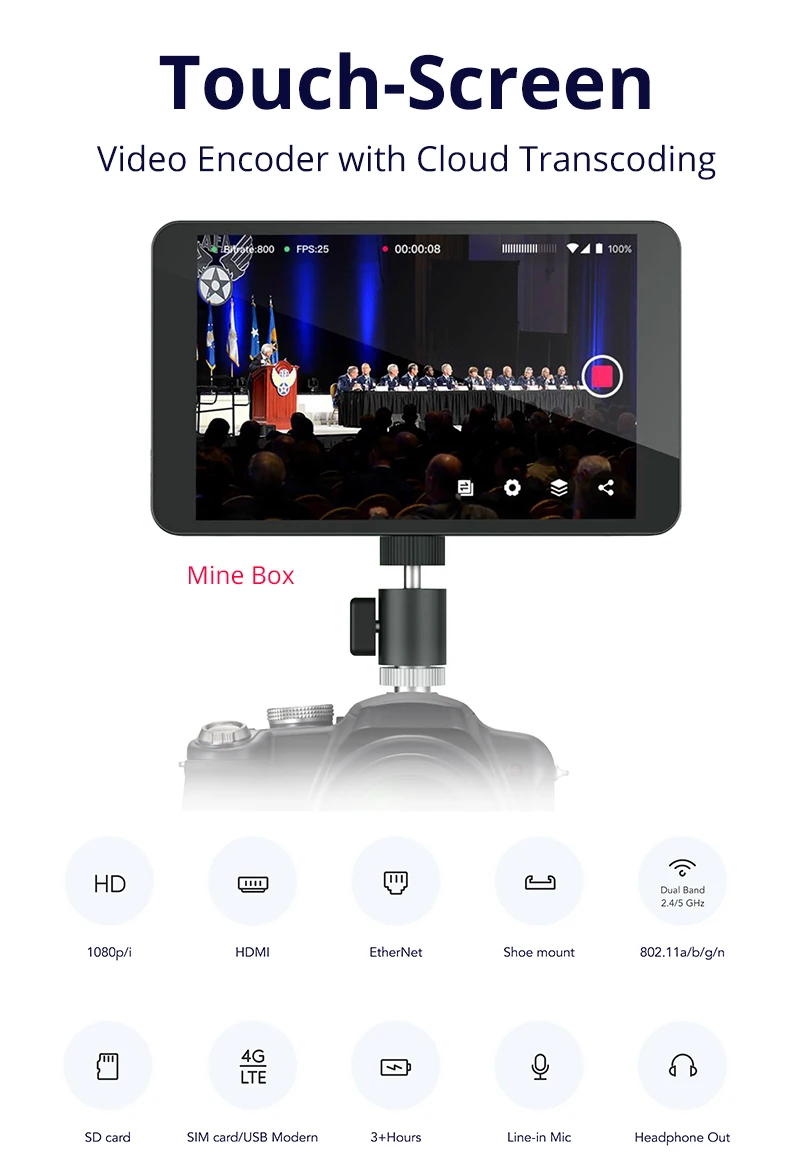 Streaming Encoder With Cloud Transcoding Support 7 Way Transcoding Conference Sports