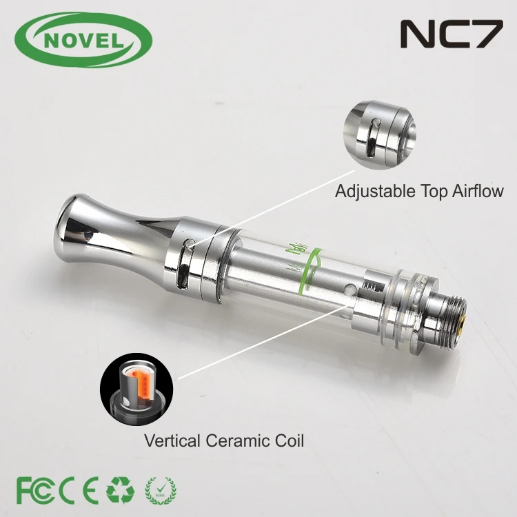 Glass metal vape pen for cbd oil co2 1.0ml tank ecig pen glass vape atomizer gold a3 cartridge