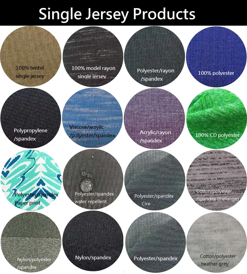types of single jersey fabric