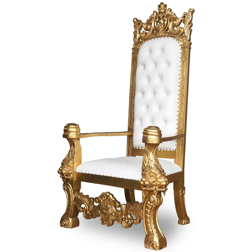 Hot Sale High Back Cheaper King Solomon Throne Chairs Wedding Chair