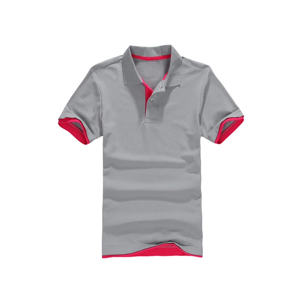 
White And Black Lined With Custom Black Collar Polo Shirt 