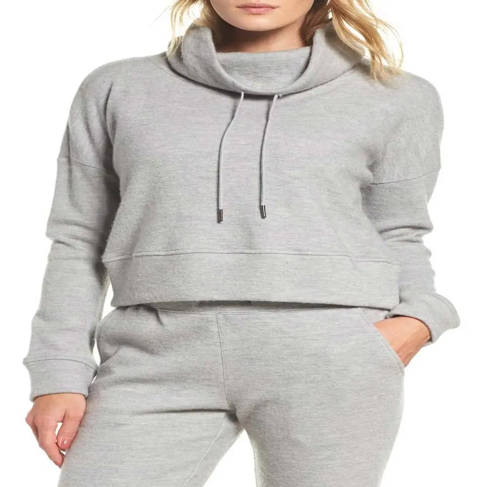 ladies funnel neck sweatshirt