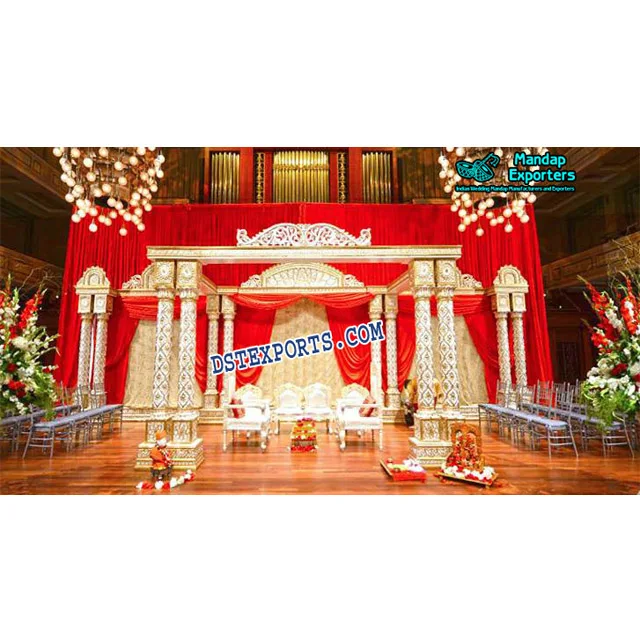 South Indian Marriage Double Pillar Mandap Indian Wedding Mandap
