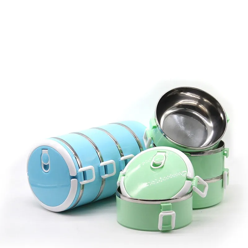 Wholesale Stainless Steel Thermal Insulated Lunch Box Boxes Circle
