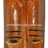 Antique Vintage African Tribal Wood Hand Carved Face Mask Sculpture Wooden