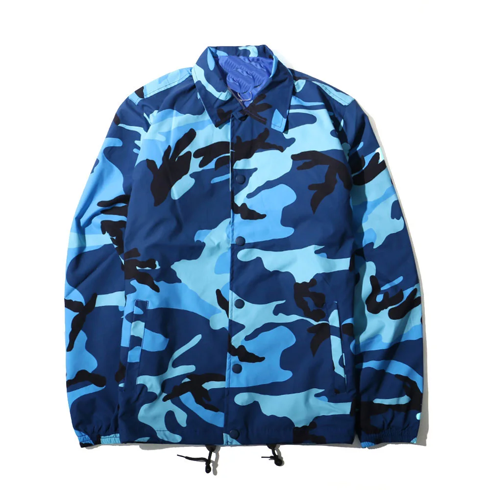 Custom Made Mens Street Camo /black Nylon Coaches Jacket Wholesale With ...