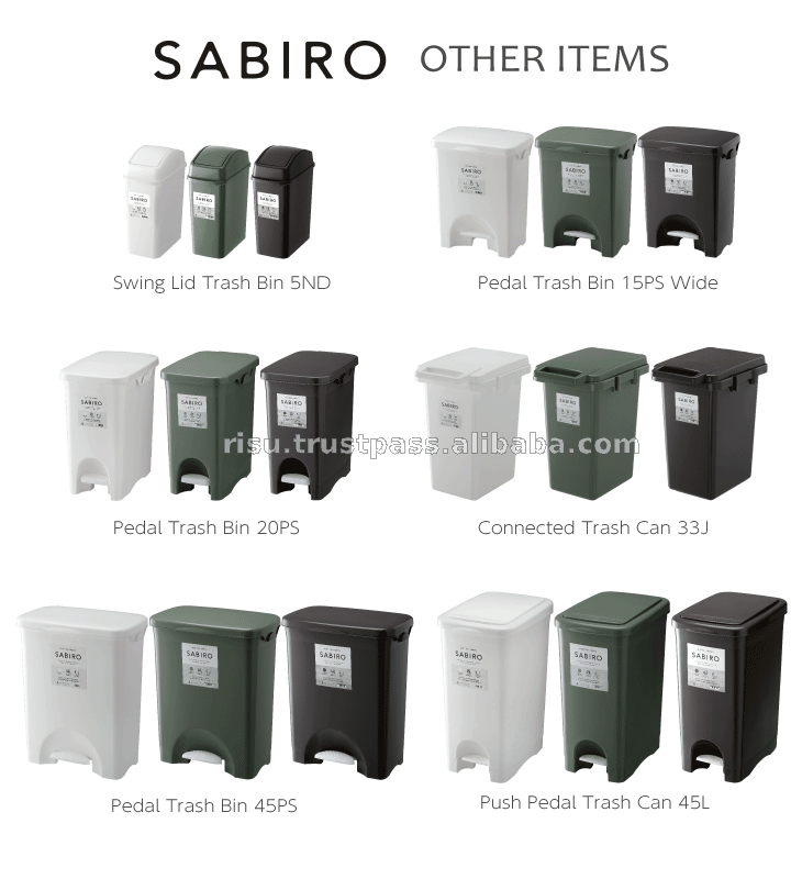 Rectangle And Classify Waste Bin 47l Connectable Garbage Can With