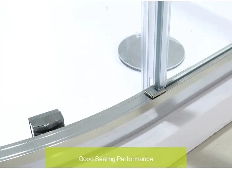 5/16" 8mm Tempered Glass Seal Strip Zinc Alloy Double Rollers