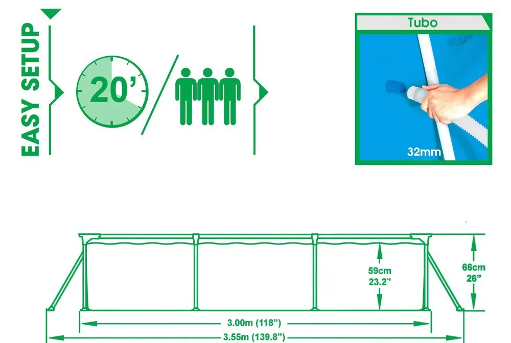Схема сборки бассейна bestway прямоугольный