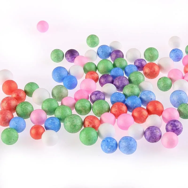 Diy 2-3.5mm Macarons Foam Beads For Slime Polystyrene Styrofoam