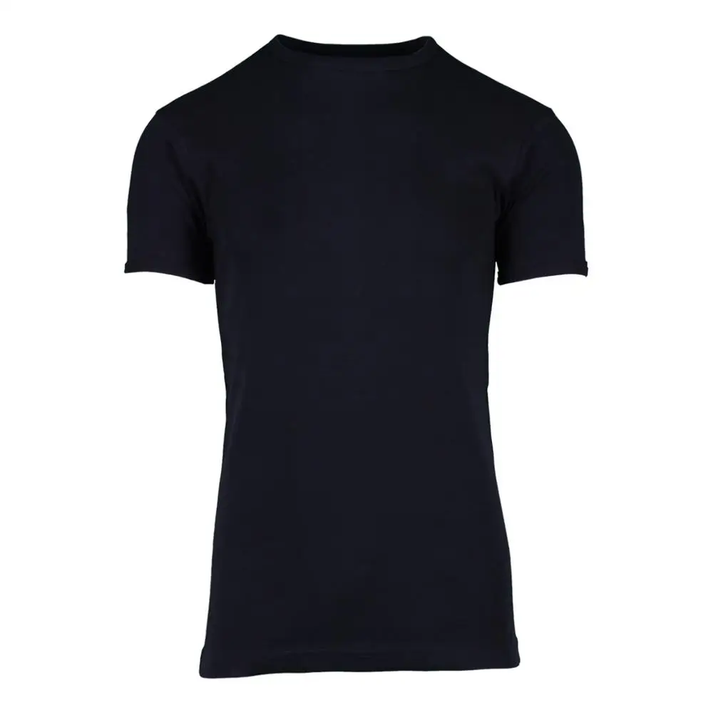 
High Quality OEM Wholesale 100% Cotton Short Sleeve Zero Collar Men Undershirt 
