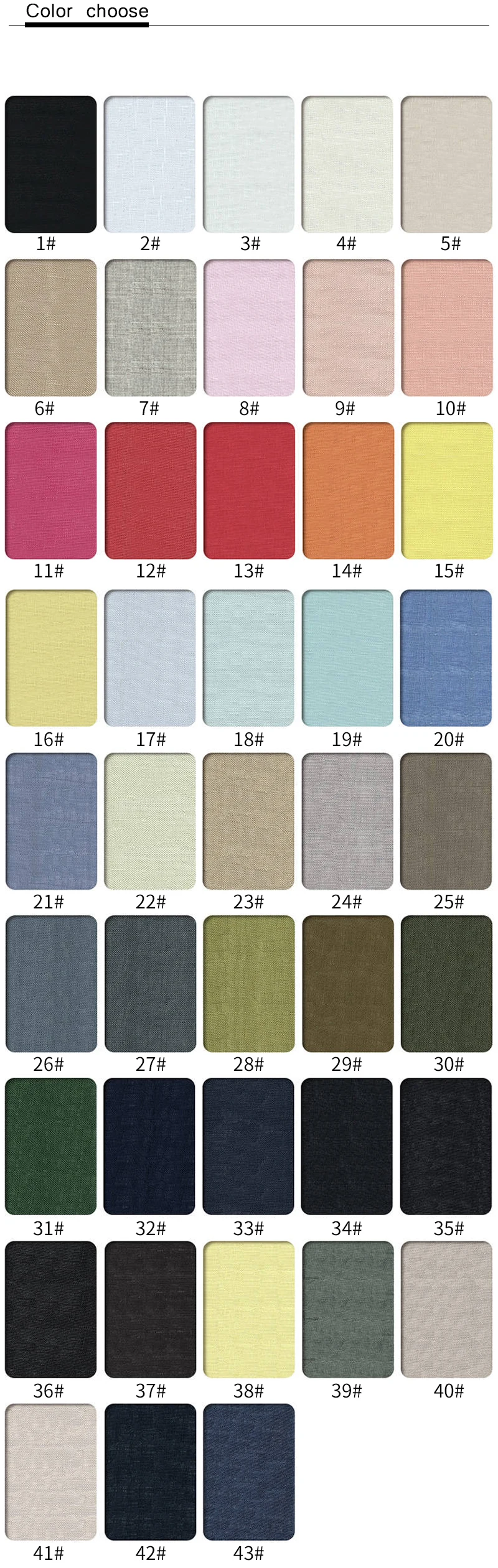 Comfortable 100% washed pure linen fabric for pants