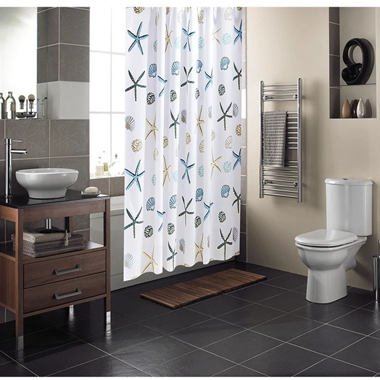 2019 Peva Horse Washable Shower Curtain Material For Sale