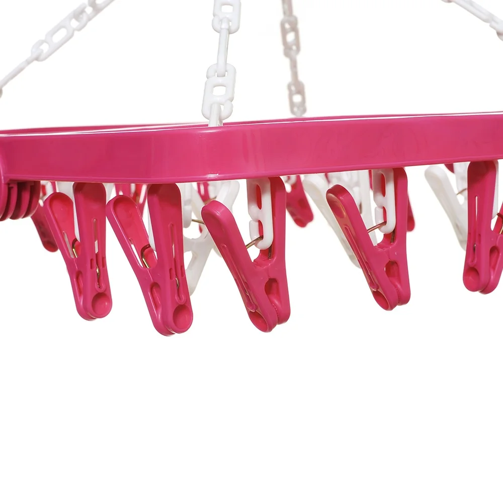 New Product Foldable Multiclips Plastic Hanger For Socks Underwear Clothes Hanger Rack Buy